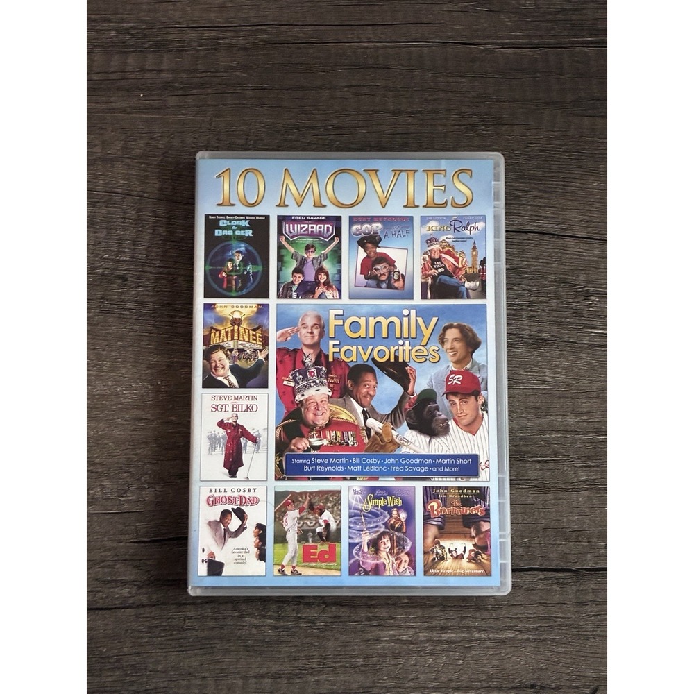 Nostalgic 90s Kids Movie Night DVD Lot: Family Favorites 10 Movies Box Set PG